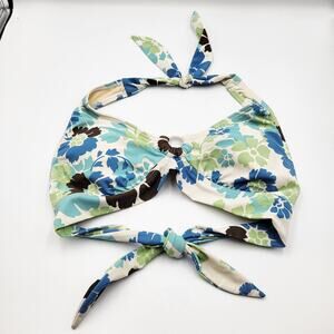 Aventura Clothing Multicolor Floral Print Halter Neck Bikini Top Women’s Size S